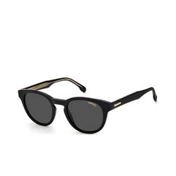 Carrera Unisex Black Round Sunglasses, Carrera
