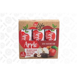 Батончик Pike Life вегетарианский "Яблоко" 3 шт/30 гр (картон. коробка) АКЦИЯ 1+1
