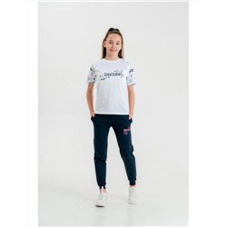 Детская футболка и спортивные штаны с круглым вырезом для девочек Mışıl