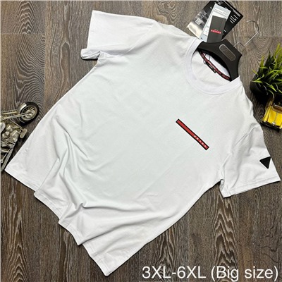 BIG SIZE 💪 𝐍𝐄𝐖 Collection 2024❤️‍🔥 P*RADA ❤️‍🔥❤️‍🔥 ► Брендовая мужская футболка ​ ► Производство Турция 🇹🇷