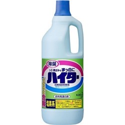 KAO Haiter Отбеливатель жидкий для белых вещей на основе хлора бутылка 1500 мл