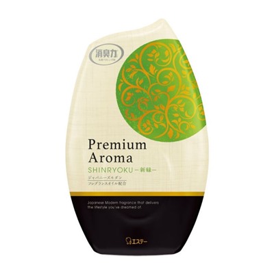 ST Shoushuuriki Premium Aroma "Свежая зелень" Жидкий освежитель для помещ с афродизиакам, 400 мл