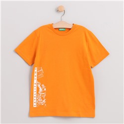 T-Shirt - 100% Bio-Baumwolle - bedruckt - orange