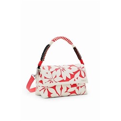 M die-cut floral crossbody bag