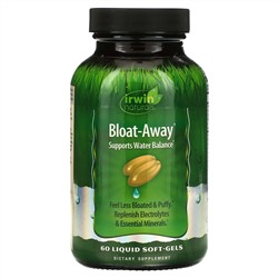 Irwin Naturals, Bloat-Away, диуретик 60 жидких гелевых капсул