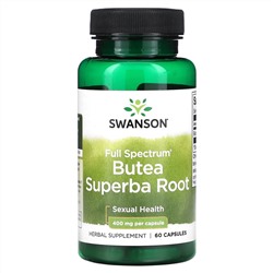 Swanson, Full Spectrum Butea Superba, корень, 400 мг, 60 капсул