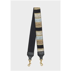 SALLY STRAP W/ TAUPE AND BLACK STRIPES