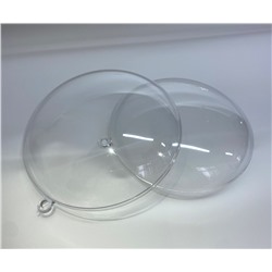 Форма пластиковая для елочного шара плоская 7*3,1 см 5 шт