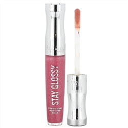 Rimmel London, Stay Glossy Lip Gloss, 160 Stay My Rose, 0.18 fl oz (5.5 ml)