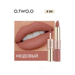 Матовая губная помада O.TWO.O Rose Gold 2in1 3.5g Цвет №04 арт. N9107 Нюдовый