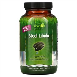 Irwin Naturals, Steel-Libido, 150 мягких желатиновых капсул с жидкостью