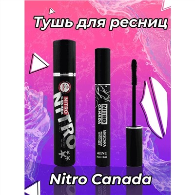 Тушь Nitro Canada Waterproof With Fiber Mascara 4 in 1, 12 мл