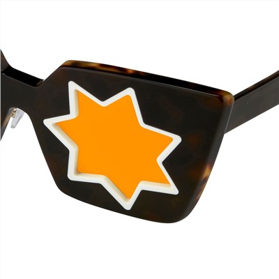 Markus Lupfer - gafas de sol para mujer - marrón - lentes: naranja - UV: categoría 3