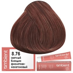 Крем-краска для волос AMBIENT 8.76, Tefia