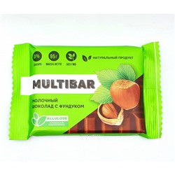 Mb Шоколад молочный с фундуком без сахара, 95г