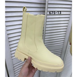 Женские ботинки 675-13 желтые