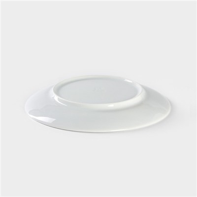 Тарелка фарфоровая «Рысь», d=17,5 см, белая