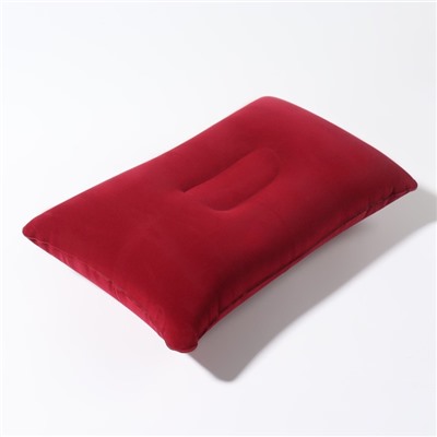 Подушка дорожная, надувная, 38 × 24 × 3 см, цвет МИКС