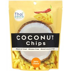 Чипсы Кокосовые Натуральные со Вкусом Сыра THAI COCO 40 гр