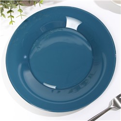 Тарелка плоская «Дымчатый аметист», d=25 см, цвет синий