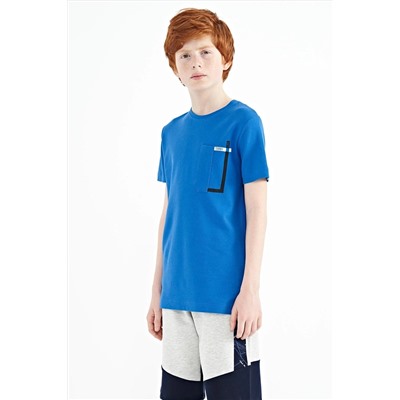 TOMMYLIFE Футболка Saks с карманами и круглым вырезом стандартного кроя для мальчика — 11120