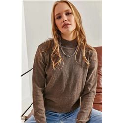 SHADE Женская водолазка с кашемировым текстурированным очень мягким свитером