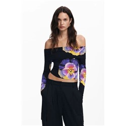 Floral print T-shirt M. Christian Lacroix