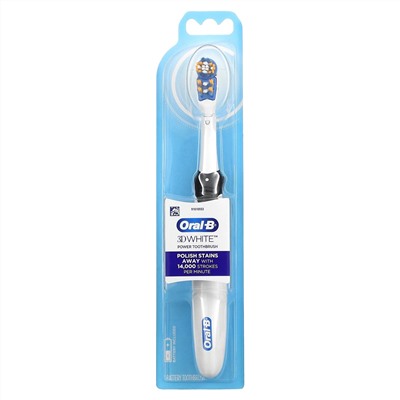 Oral-B, 3D White, Battery Power Toothbrush, 1 Toothbrush