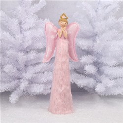 Украшение Кукла Девочка-ангел 54 см, пластик, текстиль, подсветка ЛЬДИНКА 217506