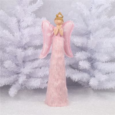 Украшение Кукла Девочка-ангел 54 см, пластик, текстиль, подсветка ЛЬДИНКА 217506