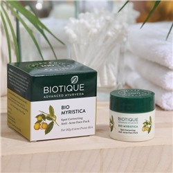 Маска для лица BIOTIQUE, мускатный орех, 20 г