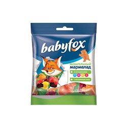 «BabyFox», мармелад жевательный с соком ягод и фруктов, 30 г