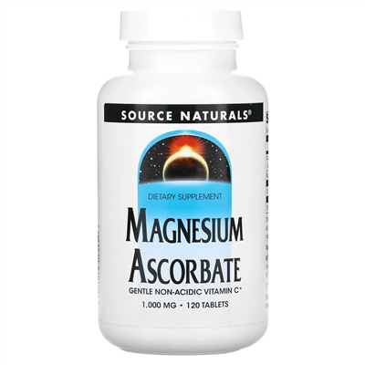 Source Naturals, Magnesium Ascorbate, 1,000 mg, 120 Tablets