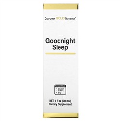 California Gold Nutrition, Goodnight Sleep, средство для спокойного сна, 30 мл (1 жидк. унция)