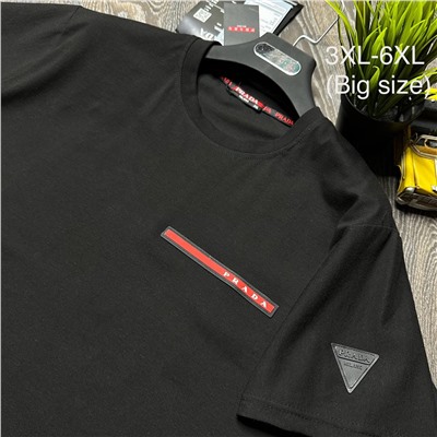 BIG SIZE 💪 𝐍𝐄𝐖 Collection 2024❤️‍🔥 P*RADA ❤️‍🔥❤️‍🔥 ► Брендовая мужская футболка ​ ► Производство Турция 🇹🇷