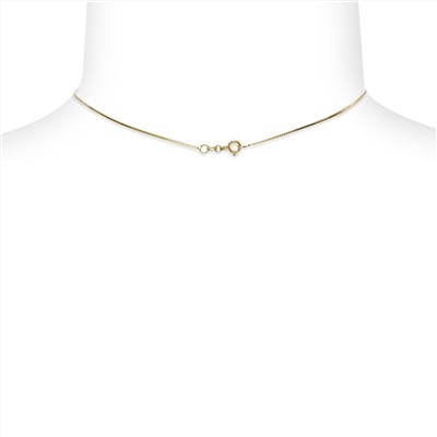 Collar con colgante - plata 925 chapada en oro - perla de agua dulce - Ø de la perla: 5,5 - 6 mm