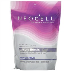 NeoCell, Collagen Beauty, фруктовый пунш, 1 г, 60 жевательных таблеток