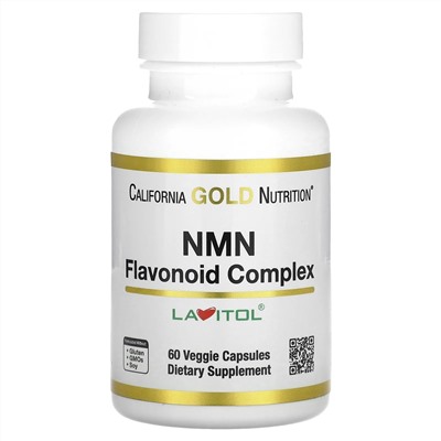 California Gold Nutrition, NMN Flavonoid Complex, 60 Veggie Capsules