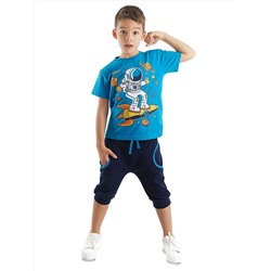 MSHB&G Комплект с футболкой и шортами-капри для мальчика-космонавта