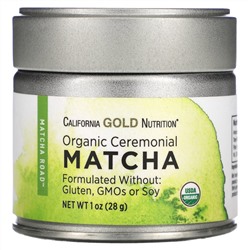 California Gold Nutrition, MATCHA ROAD, Organic Ceremonial Matcha, 1 oz (28 g)