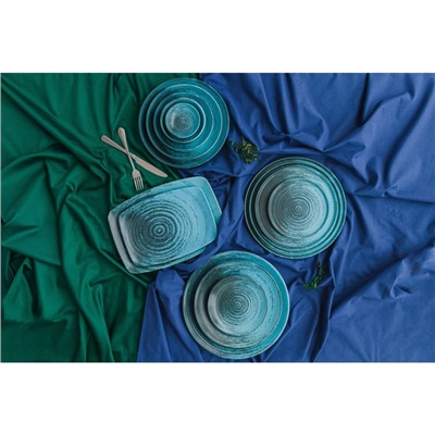 Салатник Lykke turquoise, d=27 см, цвет бирюзовый