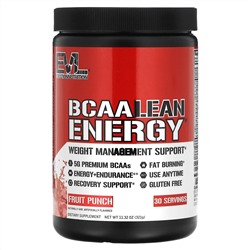 EVLution Nutrition, BCAA LEAN ENERGY, фруктовый пунш, 321 г (11,32 унции)