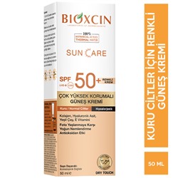 Bioxcin Sun Care Kuru Ciltler İçin Renkli Güneş Kremi Spf 50 50 ML