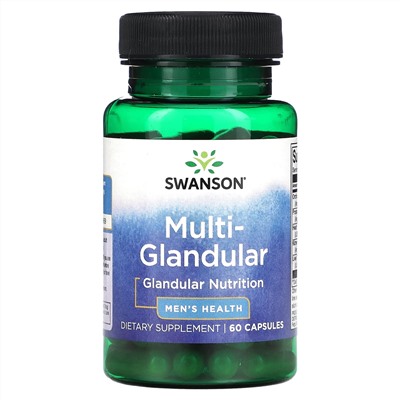 Swanson, Multi-Glandular, для мужского здоровья, 60 капсул