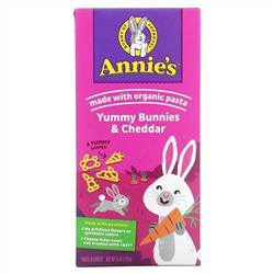 Annie's Homegrown, Bunny Pasta, паста в форме кролика и вкусный чеддер, 170 г (6 унций)