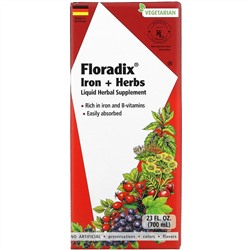 Gaia Herbs, Floradix, железо и травы, 700 мл (23 жидк. унции)