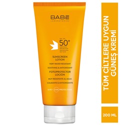 Babe Sunscreen Lotion SPF 50 200 ML Güneş Losyonu