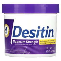 Desitin, Паста от подгузников, максимальная эффективность, 454 г (16 унций)