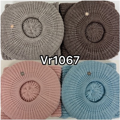 Vr1067 VERSIA Комплект берет двойной + шарф