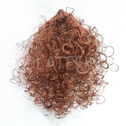 В2 Резинка из вьющихся волос светло-каштановые (искусственные)